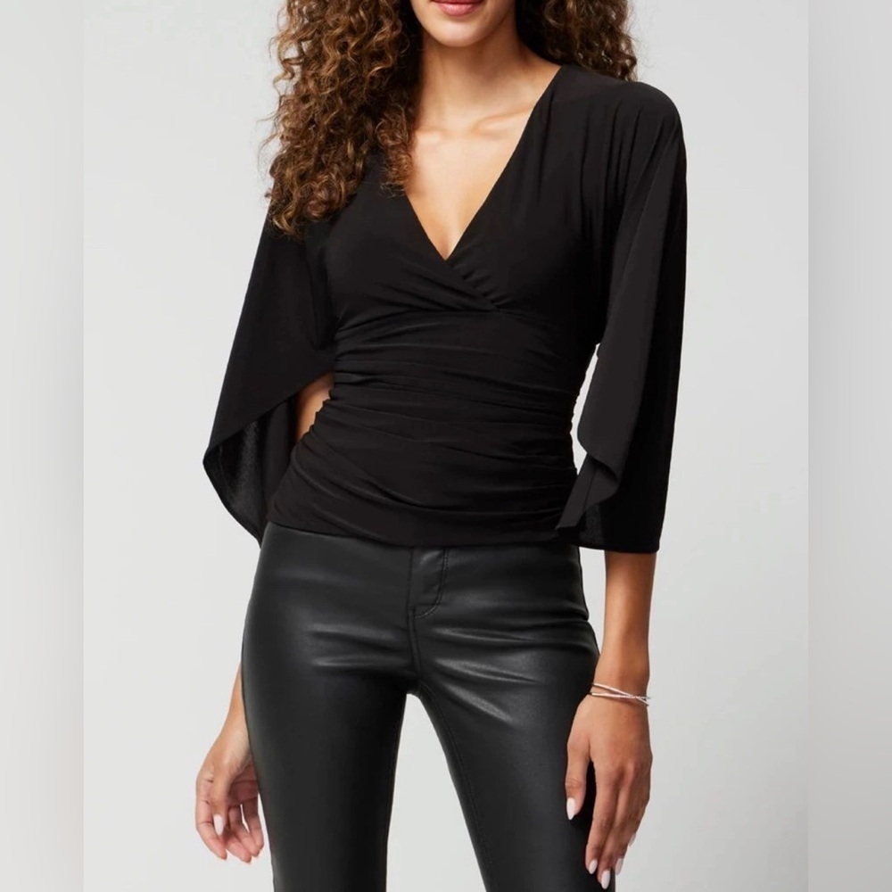 White House Black Market Cape Sleeve Top Size L NWT